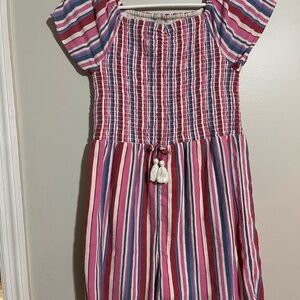 True Craft Pink and White Textured Fabric